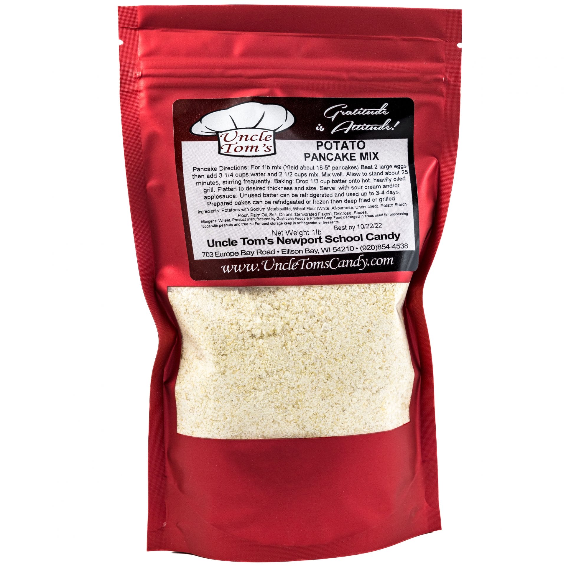 Potato Pancake Mix Uncle Tom's Candy